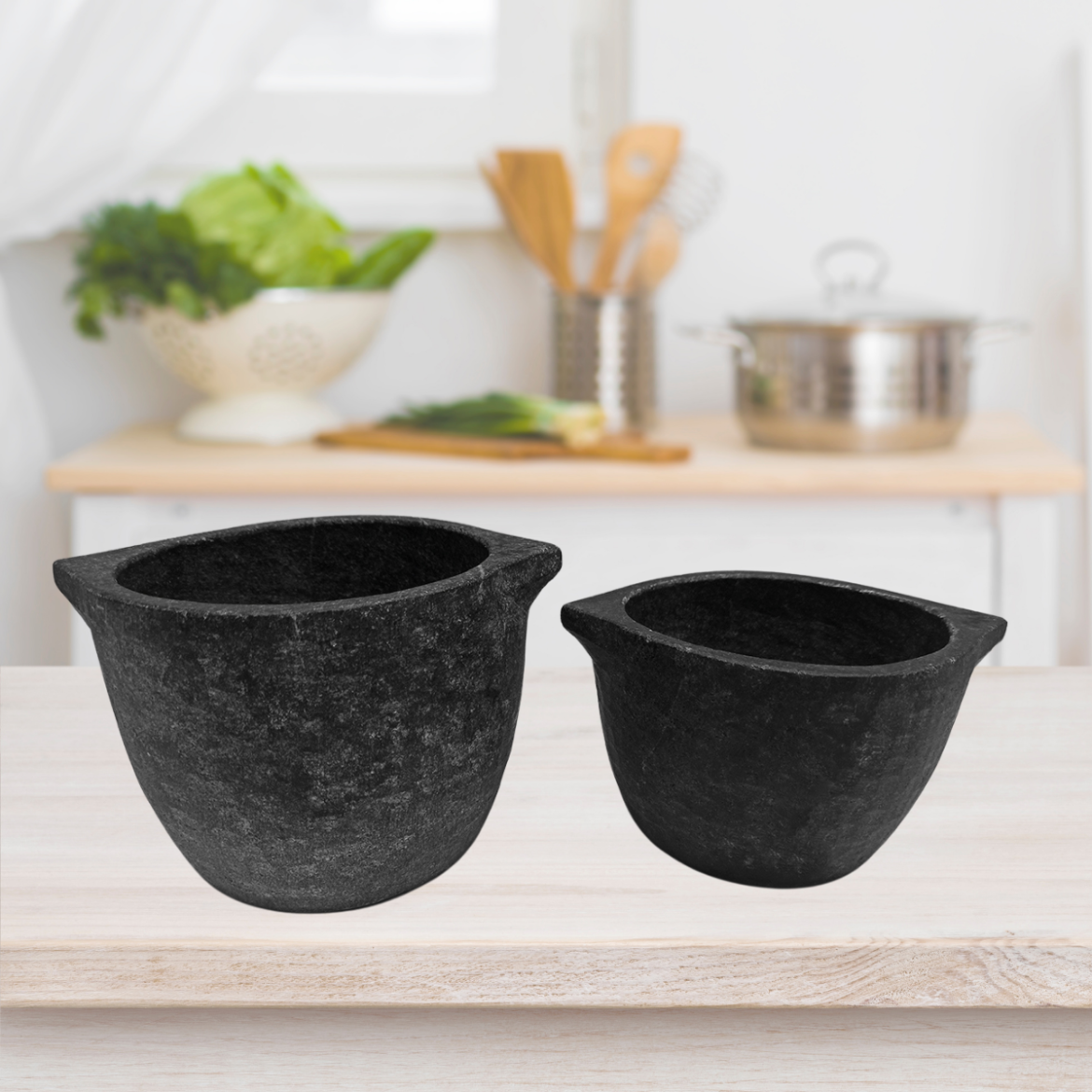Soapstone Kalchatti Cookware ( Pre Seasoned) Ithiha